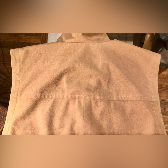 MCM front zip jumper-brown ultrasuede midi shift. 1970 retro/mod/hip. Size 8 EUC - Picture 6 of 12